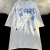Harajuku Cartoon Gothique T-shirts Femmes Anime Lettre Graphique Manches Courtes Esthétique Grunge Y2k Couture Sweat-Shirt Coréen Top 240321