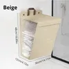 Laundry Bags 1pc Foldable Hanging Dirty Basket Wall-mounted Clothes Storage Bin Large-capacity Bathroom Wall Box