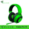 Casque Razer Kraken Pro V2 casque de jeu casque filaire casque Microphone 7.0 son Surround pour Xbox One PS4 Gamer écouteur