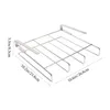 Kitchen Storage Hanging Chopping Board Rack Pot Lid Cutting Holder Cabinet Stand Stainless Steel