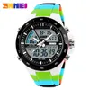 Skmei Sport Watch Men Army Dive Casual Alarm Clock Analog Waterproof Military Chrono Dual Display Wristwatches Relogio Masculino X2640