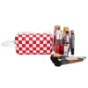 Opslagboxen Travel Cosmetische tas Check afdruktassen ingesteld met capaciteit van ritssluiting voor zakenreis Portable Lipstick