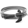 Charm Bracelets Retro Leather Hammer Bracelet Multi-layer Personality Fashion Anchor Style Axe Couple Men And Women