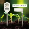 Prend en charge le testeur de sol 4 en 1, humidimètre du sol, outil de mesure de jardinage domestique, kit de test de PH pour jardin, fleurs, pelouse, ferme, utilisation intérieure et extérieure