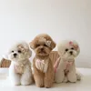 Köpek Giyim Süpreppet Elbiseler Küçük Köpekler Dantelli Sling Puppy Elbise Kız Saf Pamuk Yaz Pet Kedi Giysileri Sevimli Bichon Teddy Giysileri