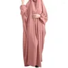 Ethnische Kleidung Jilbab Khimar Gebetskleidungsstück Frauen Muslimische Mode Kaftan Marocain Hijab Kleid Islam Ramadan Robe Femme Musulmane