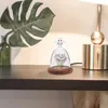Vazen Premium engelvormige glazen displayafdekking Stolpcontainer voor eeuwige bloem