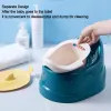 Ställer in Baby Portable Potty Cute Plus Size Baby Toalettträningsstol med löstagbar förvaring Lätt att rengöra barns toalettgardin
