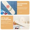 Casual skor diy handmålade barn skateboard tomma skateboards måla lätt trä däck trä oavslutat