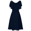 Fall Wedding Guest Dres for Women Formal High-Pistow Ruffles Slemin Sundr Elegancki impreza dla kobiet Vestidos F2OB#