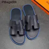 Mens Chinelo Izmiss Designer Sandálias Top Layer Couro Verão Desgaste Tendência Uma Linha Sandália Marca de Moda Coreana Anti Slip An Ppzg