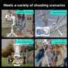 Selfie Monopods NEW AXNEN HQ2 Handheld Gimbal Cellphone Stabilizer Selfie Stick Tripod with Fill Light Telescopic Rod Monopod for iPhone Android 24329