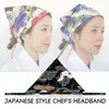 Japonês Chef Hat Cozinha Restaurante Garçom Sushi Caps Cozinha Cook Lenço Food Service Trabalho Uniforme Cap Pirate Hat 73cN #