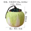 Storage Bottles Creative Bai Cai Tea Pot Dehua Suet Jade Cabbage Sealed Ceramic Green High-end Pot.