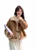 Populaire Stand Kraag Lamswollen Jas voor vrouwen Winter Winddicht Warm Koreaanse Nieuwe Verdikte Losse Bont Jas w3ly #