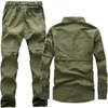 nuove uniformi tattiche da uomo militari tuta multi-tasca rimovibile Cott pantaloni cargo casual da uomo tute tattiche mimetiche S-5XL O10C #