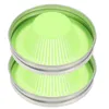 Dinnerware 2 Pcs Mason Jar Lids Sprouting For Wide Mouth Jars Mesh Bean Sprouts Grow Kit Stainless Steel