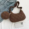 حقيبة Women Corduroy حقيبة يد مع محفظة عملة خمر الكتف متعدد الاستخدامات Satchel Messenger فتاة أنيقة