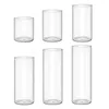 Vases Glass Cylinders Vase Clear Flower For Arrangement Diameter 2.56" Drop