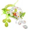 Декоративные цветы, 2 шт., гирлянда из яиц на входную дверь, подарки, сушеные тыквы для поделок, пасхальные гирлянды из пенопласта