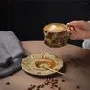 Tazze Piattini Tazza giapponese Retro Stoare Latte Colazione Set caffè Completo Tazza in ceramica