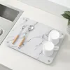 Tapis de Table attrayant tapis de vaisselle comptoir de cuisine en diatomées à séchage rapide avec pieds antidérapants pour un séchage sûr Drainage salle de bain