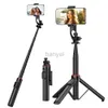 Selfie Monopods Cell Phone Wireless Selfie Stick Tripod Stand Holder Mount with Detachable Remote Stable Aluminum Alloy for Live Streaming Vlog 24329