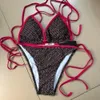 Kvinnor bikinis badkläder designer bikinis f mode baddräkt sexiga flickor baddräkt textil sommaruppsättning ett stycke badkläder simning bikini badare kostymer