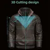 Chaqueta de cuero de imitación de cuero para hombre, chaqueta de cuero Vintage para hombre, informal de negocios, chaqueta de motocicleta marrón, cortavientos, abrigo con cremallera de talla grande, novedad de primavera y otoño de 2024 240330