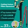 Sticks Pioneer Carbon Fiber Walking Sticks Folding Trekking Poles Ultralight Alpenstocks For Outdoor Camping Hiking Trail Running