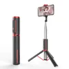 Selfie Monopods Wireless Bluetooth Compatible Selfie Stick Extendable Monopod Remote Control Gimbal Stick Stativ för iPhone 14 13 Huawei 24329