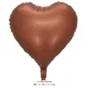 Party Decoration 1Set 32Inch Caramel Number Balloons Girl Kids Adult Cream Heart-Shaped Helium Globos Girls Bisjture Decor