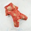 Dog Apparel Tang Suit Sweater Chinese Style Spring Festival Festive Red Clothes Year Clothing Teddy Schnauzer Cat Pet Dress