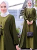 Ethnische Kleidung Ramadan Muslim Hijab Abaya Modest Kleid für Frauen Eid Saudi-Arabien Islam Langarm Kaftan Robe Elegante Maxi Vestidos 2024