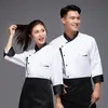 chef Uniform For Men Women With Logo Restaurante Persalized Cook Clothes Shirt Sleeves Jacket Works Top Design Print Pattern u40m#