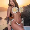 Sexy Women traje de baño 3d bikini bikini brasileño de una pieza trajera de trajes de margen de verano monokini bikini 240321