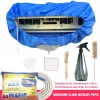 Brushes Large 2.4/3.2m Air Conditioner Cleaning Cover Double Layer Thickening Wash Mounted Protective Dust Cleaner Bag Tightening Belt