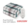 Blankets 220/110V Electric Blanket Thicker Heater Bed Heated For Mattress Thermostat Heating Winter Body Warmer