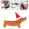 Dekorativa figurer Julprydnad Dachshund Filt Tree Hanging Xmas Home Decor