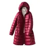 Frauen Ultraleicht Packable LG Puffer Jacke Neue Herbst Winter Warme Hut Abnehmbare Kapuze Weiblichen Mantel Parka Plus Größe U4fZ #