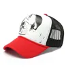 Бейсболка унисекс в сетку с принтом пентаграммы, летние дышащие спортивные шапки для мужчин и женщин, изогнутые шляпы Snapback, кепки в стиле хип-хоп, шляпа для папы