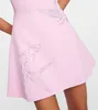 Womens Dress pink fish shaped diamond slip mini skirt