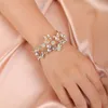 brudar vintage Sier Gold Simple Opal Rhinestes armband smycken för bröllop brud brudtärna kvinnor och flickor h9yq#