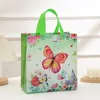 Sacs de rangement StoBag 12pcs dessin animé papillon non-tissé fourre-tout en tissu cadeau paquet enfants anniversaire imperméable réutilisable pochette fête