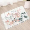 Tapetes de banho flor planta floral antiderrapante tapete chuveiro quarto wc cozinha entrada douche capacho absorção tapete banheiro