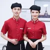 summer Restaurant Waiter Uniform for Women Short Sleeve T-Shirt with Apr Waitr Uniform Hot Pot Staff Work Suit Kitchen Wear S0zN#