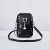 Avondtassen Schattig meisje portemonnee Dames mobiele telefoon tas Minisleutelhoes Enkele schouder Effen kleur Mode Multifunctionele Crossbody