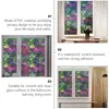 Naklejki okienne Pleceofanowe drzwi przednie szklanki przylgnij statyczny naklejka PVC Prywatność Film domowy dekoracja domu