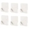 Flytande tvåldispenser 6 stycken självhäftande duschgardin stånghållare hållare väggfäste ingår inte vitt