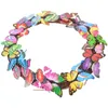 Decorative Flowers Butterfly Wreath Festival Garland Decoration Hanging Party Artificial Adornment Outdoor For Front Butterflies Crafts